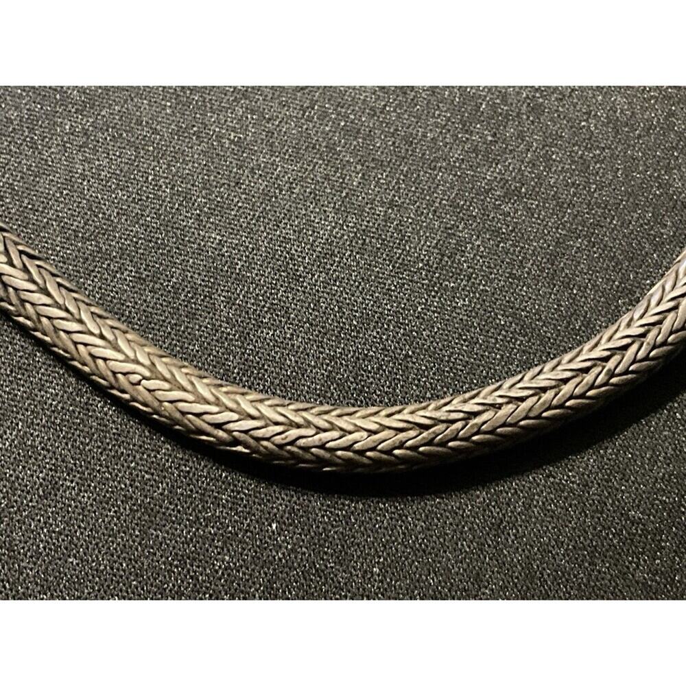 75grams 15in Vintage Wheat Chain Tested  925 Hook Closure Necklace‎ Great Patina - Picture 5 of 7